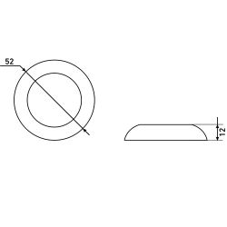 Накладка цилиндровая АЛЛЮР АРТ ET-R1 SC мат.хром