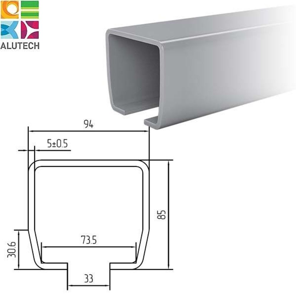 Шина направлющая, длина 7м (оцинкованная) SG.02.001-7