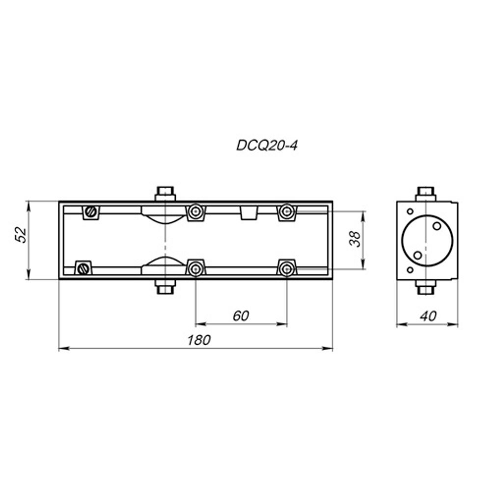 Доводчик дверной FUARO DCQ-204 arm AL до 80кг (алюминий) без тяг /48073/