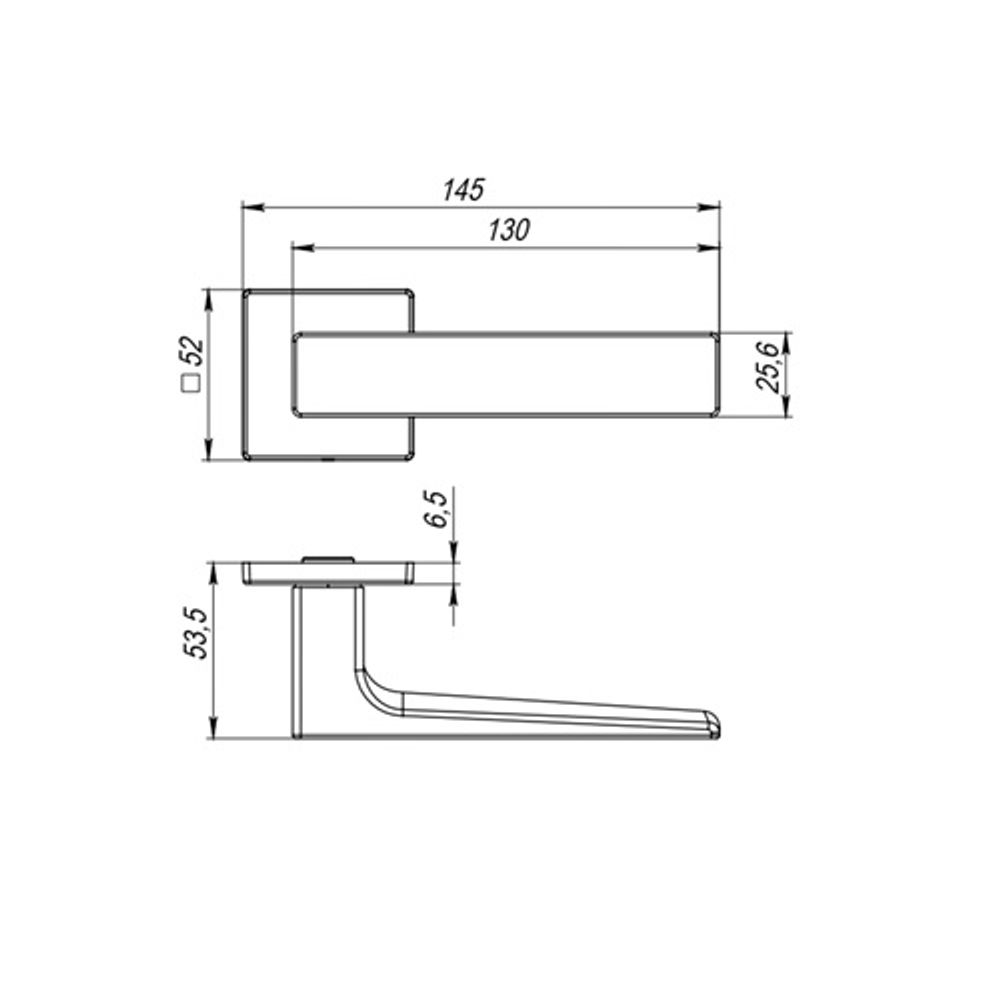 Ручка раздельная FUARO RED LINE RL ABG-6 зеленая бронза /63249/