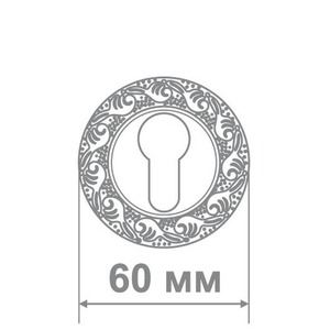 Накладка цилиндровая ALEMAR ET 20 SILVER серебро