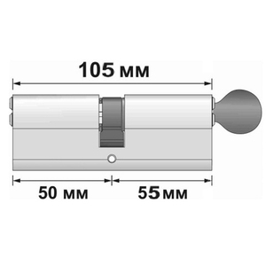 Цилиндровый механизм с вертушкой APECS SM-105 (50/55С)-C NI никель