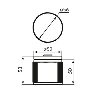 Ручка раздельная PUNTO MOTIV ARC.R52 SN-3 мат.никель /48877/