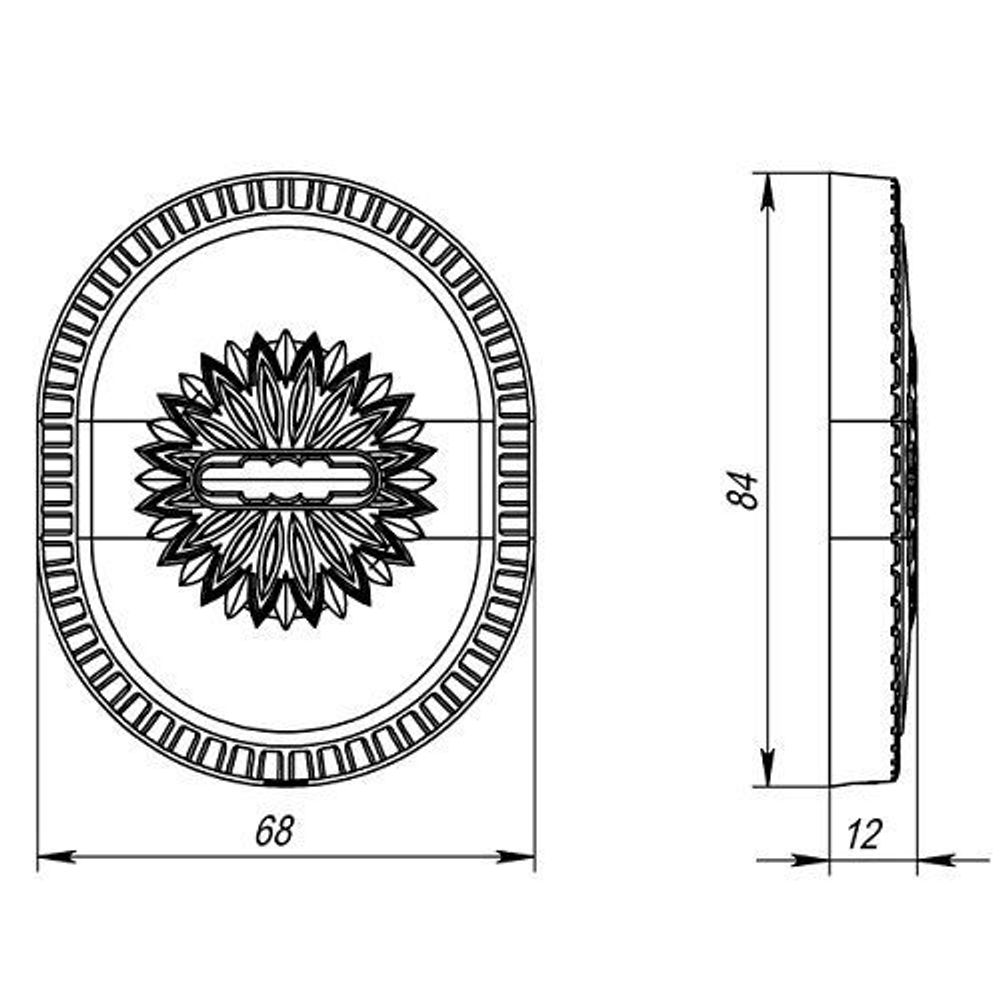 Декоративная накладка ARMADILLO PS-DEC CL BB-17 коричн.бронза /34937/