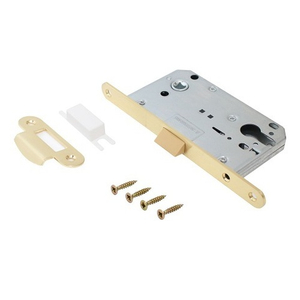 Замок врезной АЛЛЮР АРТ 5300-P SB мат.золото