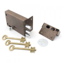 Замок накладной ГЮРАЛ ЗН4-3 левый 3 ключа