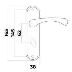 Ручки на планке VETTORE 62.323 WC AB бронза