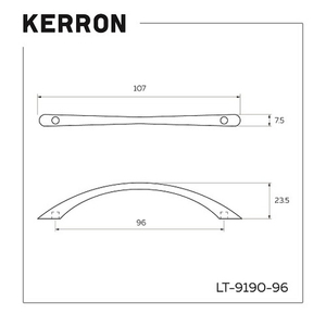 Ручка мебельная LT-9190-96 (хром)