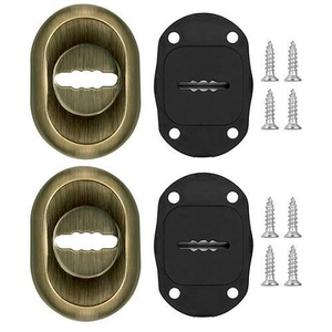 Накладка под сувальдный ключ FUARO ESC-13S с автомат. шторками AB бронза /38797/ (1 шт)