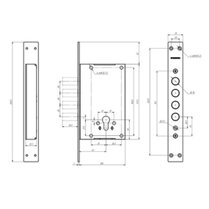 Замок врезной ГАРДИАН 102.02Т (б/ц)