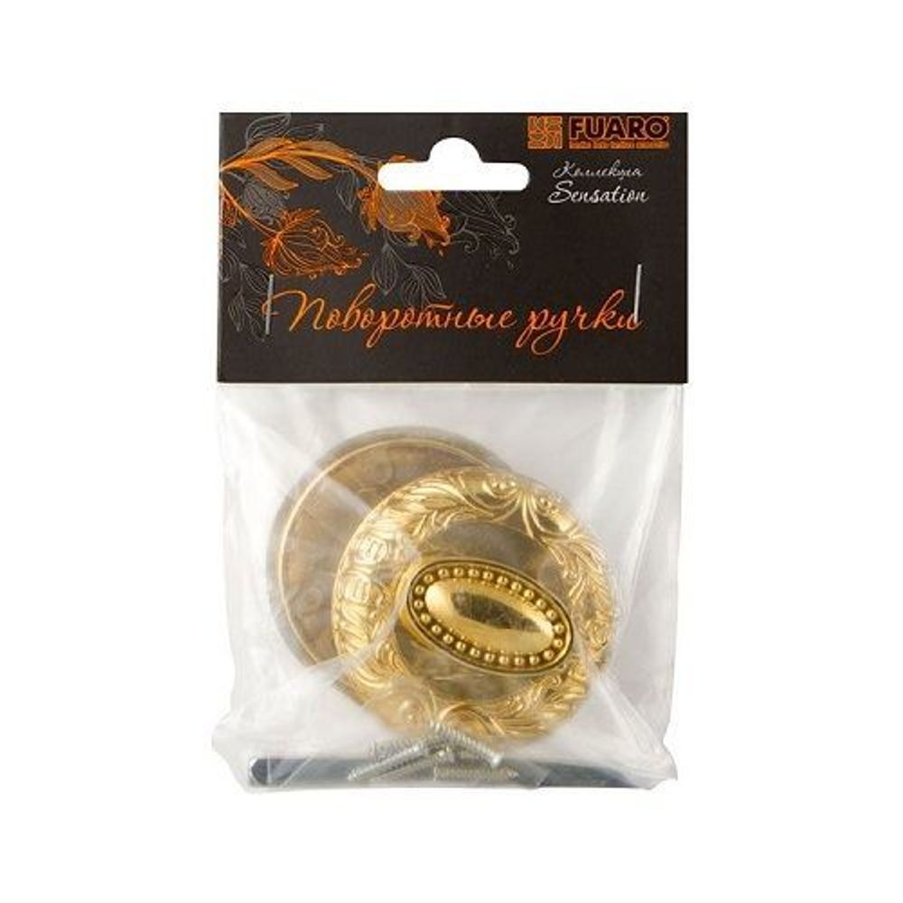 Ручка поворотная FUARO BK6 SM GOLD-24 золото 24К /29597/