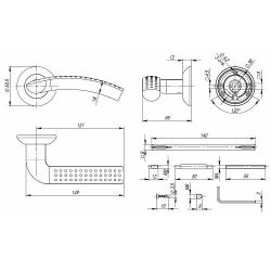Ручка раздельная PUNTO LOGICA TL ABG-6 зеленая бронза /36327/