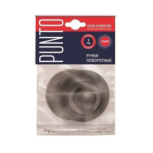 Ручка поворотная PUNTO BK6 ZR SN/CP-3 мат.никель/хром /41117/