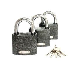 Замки навесные APECS PD-01-63 (3 замка + 5 кл.)