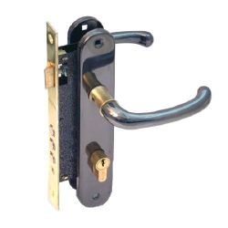 Замок врезной APECS 2210/60 B/G черный/золото