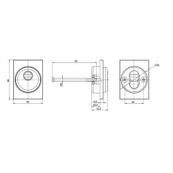 Броненакладка FUARO DEF 4286 RL SSC-16 сатин.хром /42751/