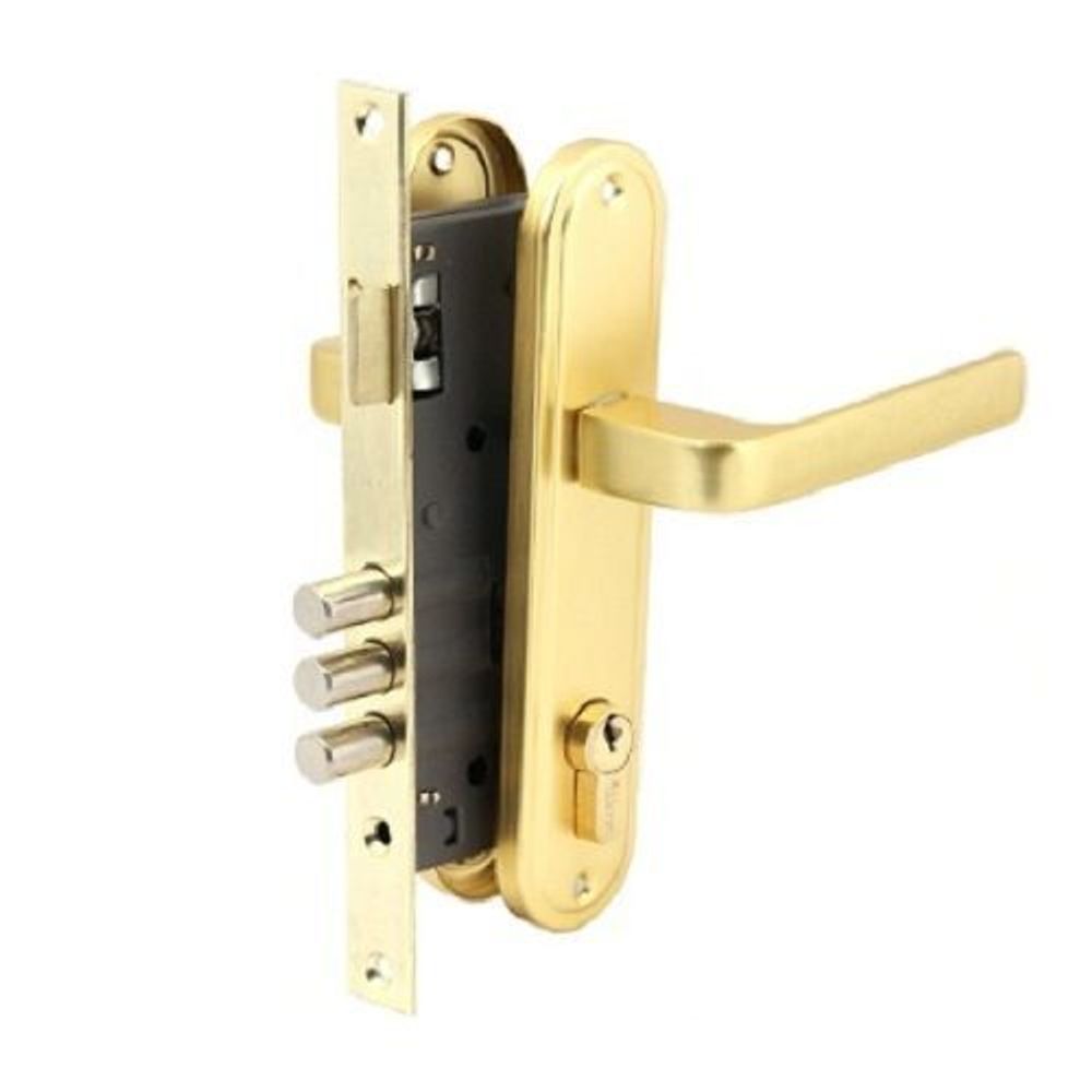 Замок врезной APECS 1526/60 G золото