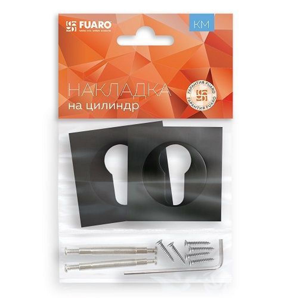 Накладка под цилиндр FUARO ET KM BL-24 черный /42329/
