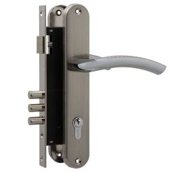 Замок врезной FUARO SET F9013 SN/CP мат.никель/хром /27075/