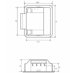 Ручка для пожарного шкафа ШП 73x84