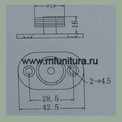 Нижний поводок E01 (J-01) 19мм