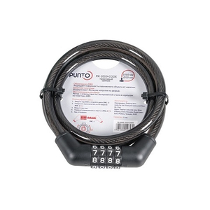 Замок тросовый PUNTO PK-BIKE-1010-CODE (10x1000) /57445/