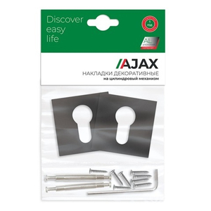 Накладка под цилиндр AJAX ET JS BL-24 черный /48265/