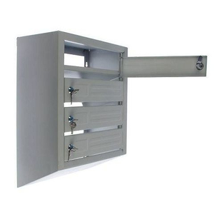 Почтовый ящик секционный вертикальный 4 (серый)