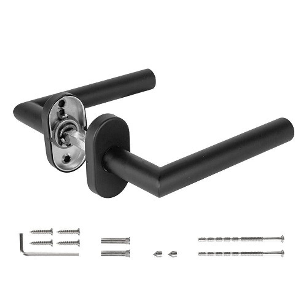 Ручка раздельная FUARO DSS-0204P/19 black (нержавейка 201) /60355/