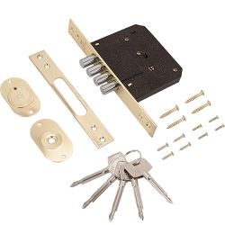 Замок врезной АЛЛЮР 189-4 крест.ключ