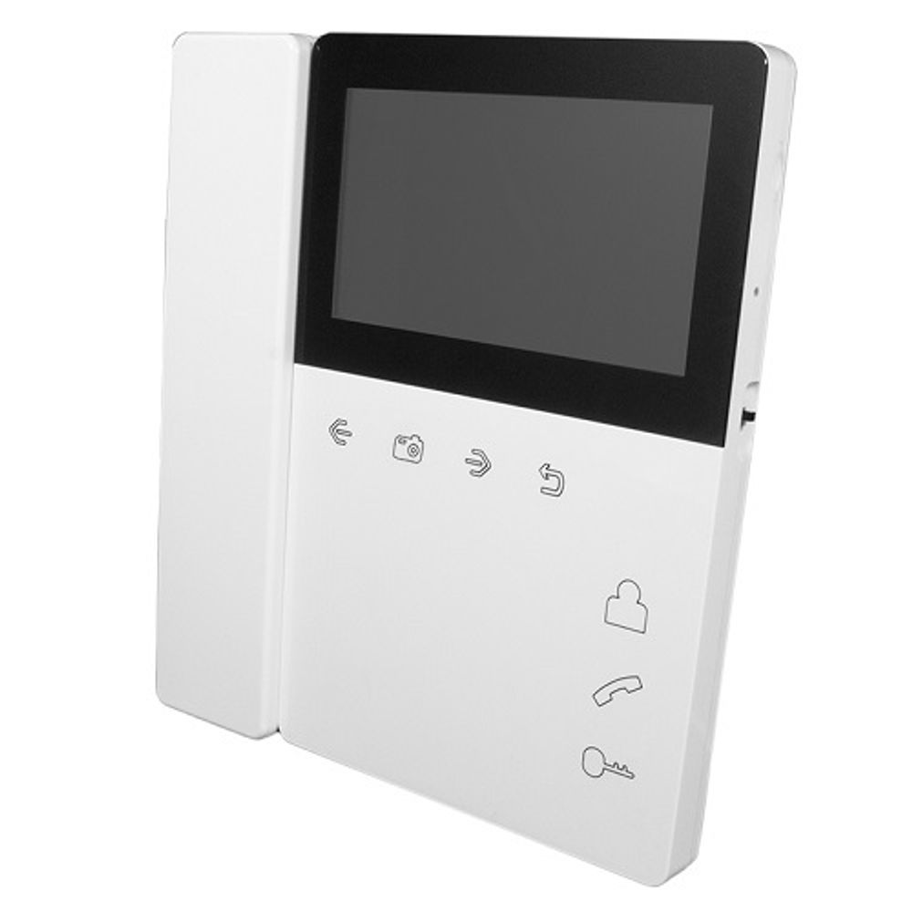 Монитор видеодомофона TANTOS Elly-S с трубкой (белый) TFT LCD 4,3" экран