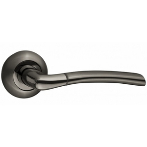 Ручка дверная RENZ 38-08 BN "Капри"  (черный никель)