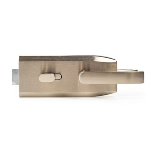 Замок с нажимной ручкой без притвора на стену 122-096-2 SS нержавейка