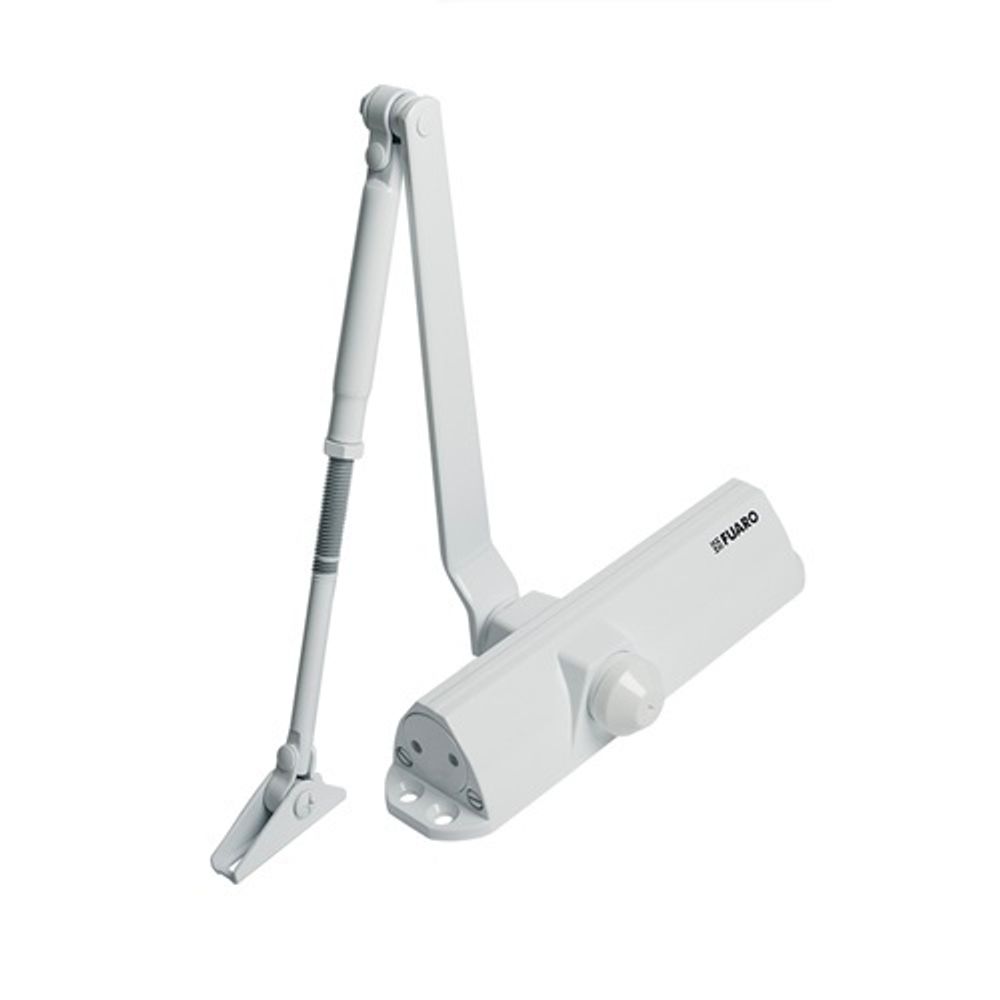 Доводчик дверной FUARO DC-205/TS-68 WH до 110кг (белый)
