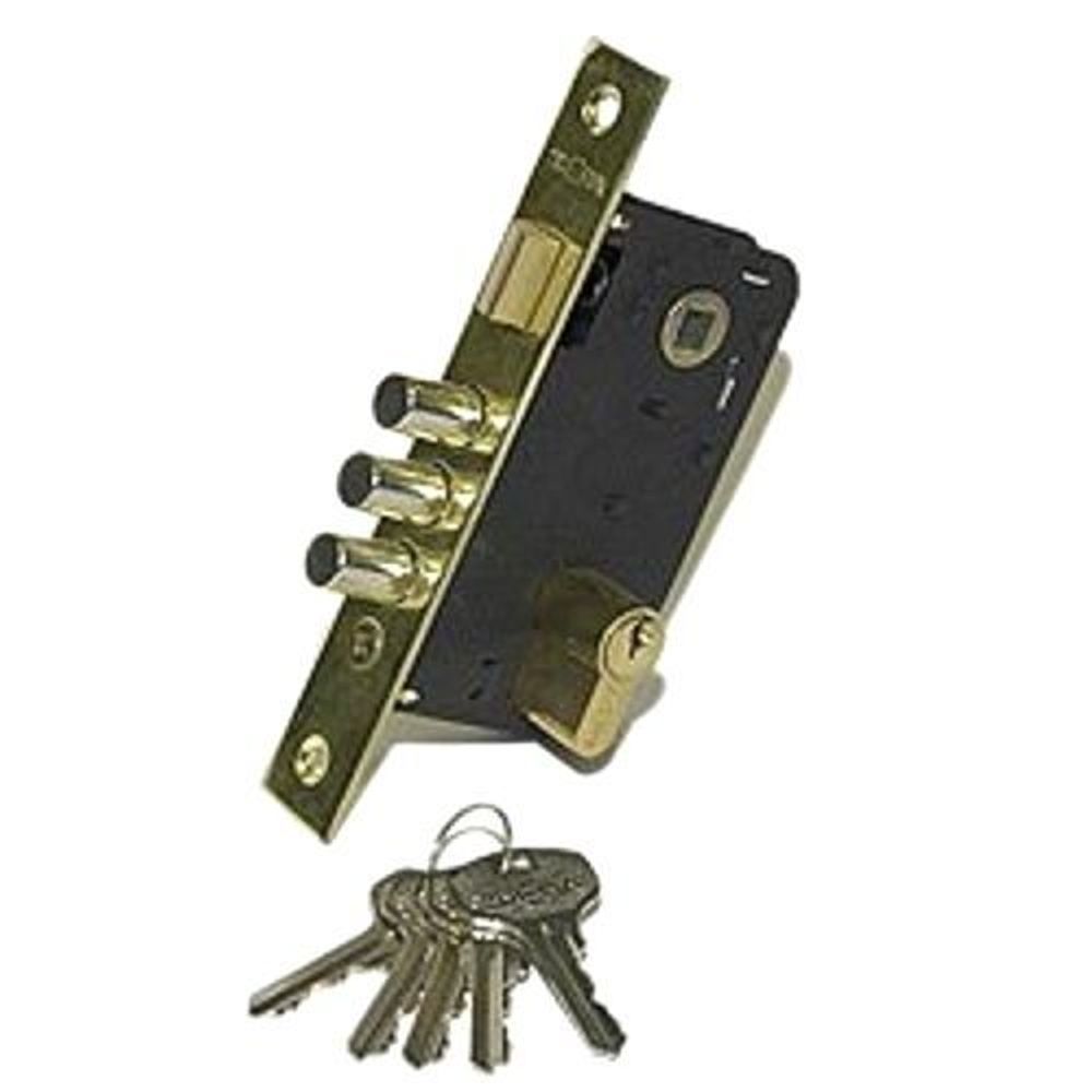 Замок врезной APECS 1000/60 G золото