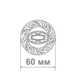 Накладка дверная Аделли АВК65 CP/BL хром/черный