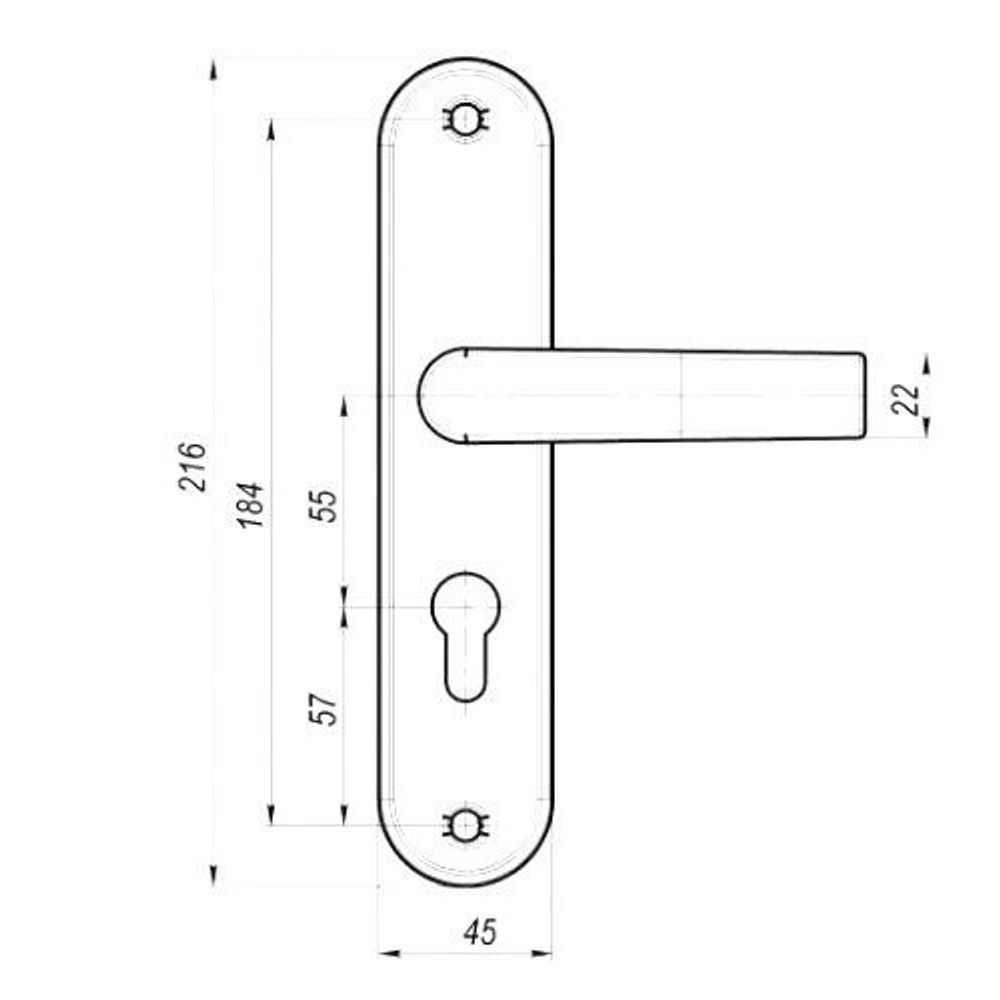 Ручки на планке ПРОСАМ 70096 РФ55-002( к ЗВ4-31/55) /35131/