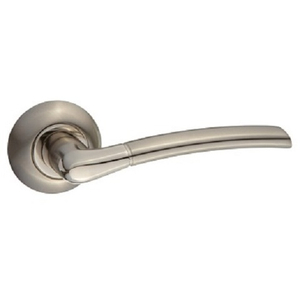 Ручка дверная PUERTO AL 515-08 SN/NP (никель/никель блестящий)