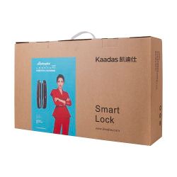 Замок врезной электронный KAADAS Lambo K13F 3D Face с распознов. лица и отпечатком пальца, золото