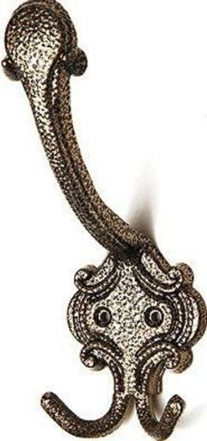 Крючок-вешалка КВ-3 бронзовый металлик