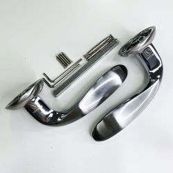 Ручка раздельная VETTORE R07.047 SN/CP мат.никель/хром