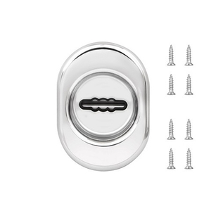 Декоративная накладка FUARO ESC 477 U (70х50) СP хром с подпружиненными шторками /41951/ (1 шт)