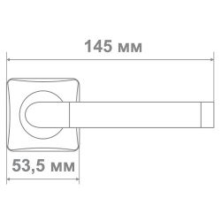 Ручка Медио L36-164 BN/CP черный/хром