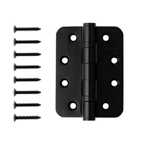 Петля дверная APECS 102*76-B2-INOX (R10) BLM черный (1шт)