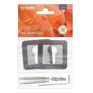 Накладка под цилиндр FUARO ET XM GR/CP-23 графит/хром /39923/