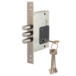 Замок врезной сувальдный KALE KILIT 257/L (тех. комплектация) 4кл.