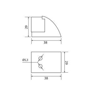 Упор дверной Code Deco DS-0020-NIS матовый никель