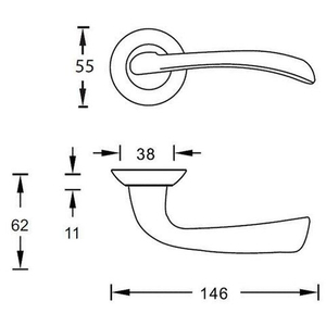 Ручка дверная ARCHIE S010 15122