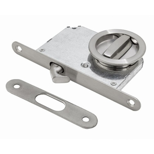 Ручки для раздвижных дверей с замком RENZ INSDH-BK 603 SN мат.никель