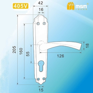 Ручки на планке MSM 405V SN мат.никель